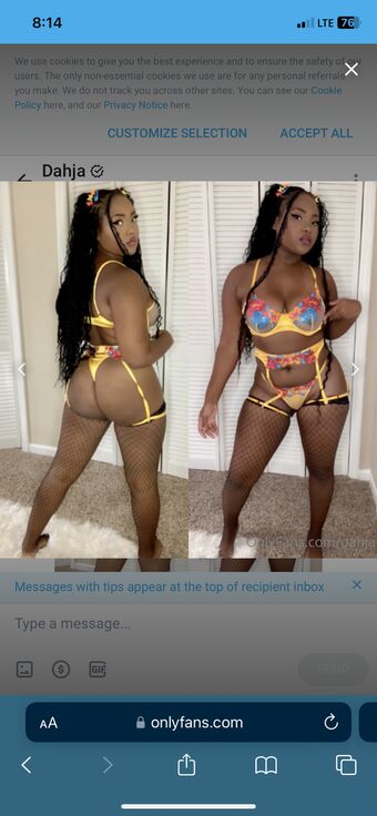 Dahja Photo Fuites Nudes OnlyFans 11